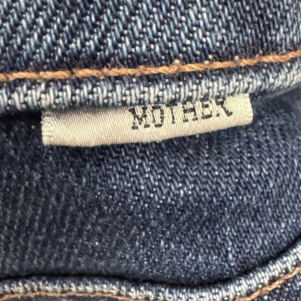 MOTHER Lil Patch Pocket Rambler Jeans Womens 24 High Rise Wide Leg‎ These Boots